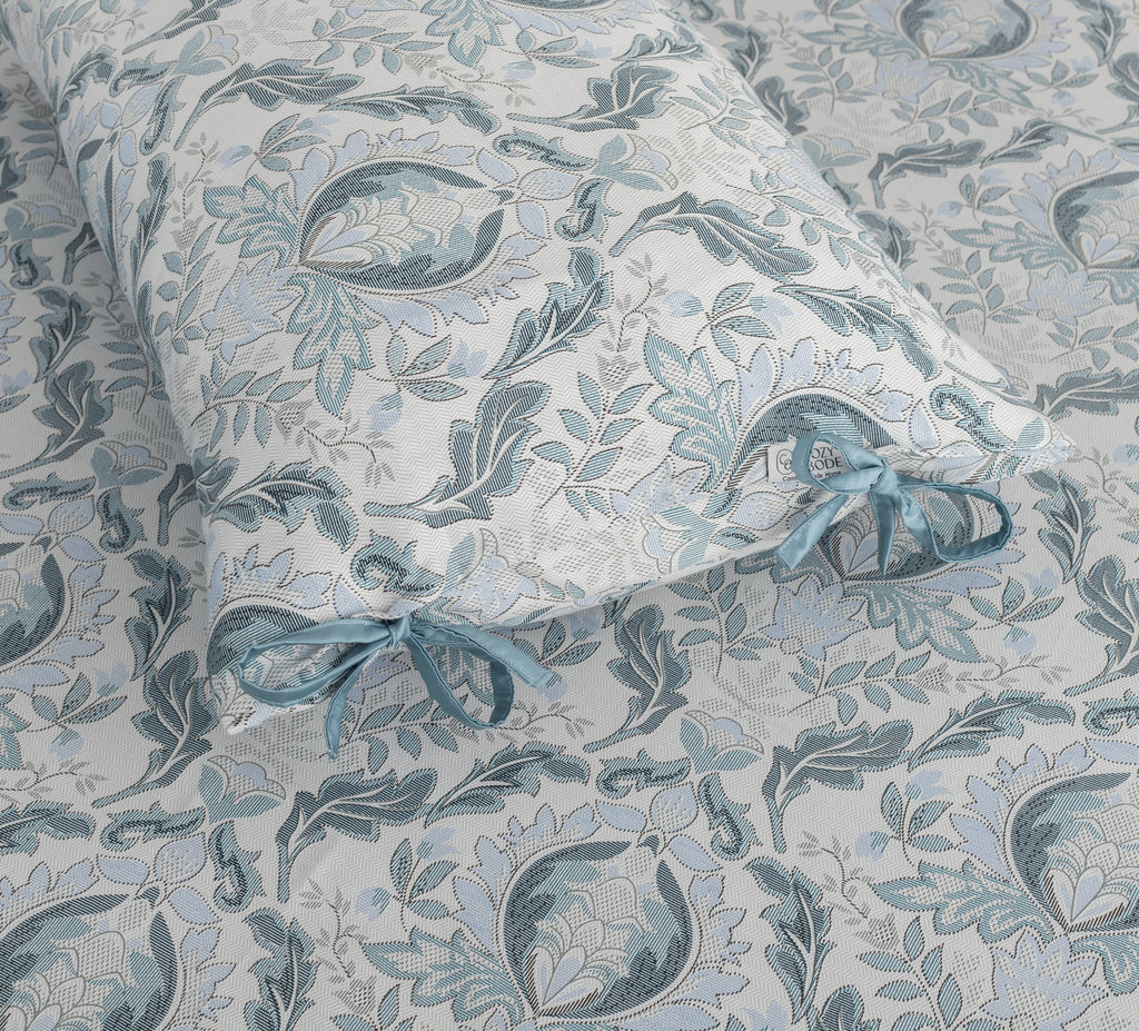 200TC Bamboo Damask Print Flat Bedsheet Set