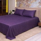 600 TC Cotton Rich Jacquard Bedsheet Set with Pillow Covers