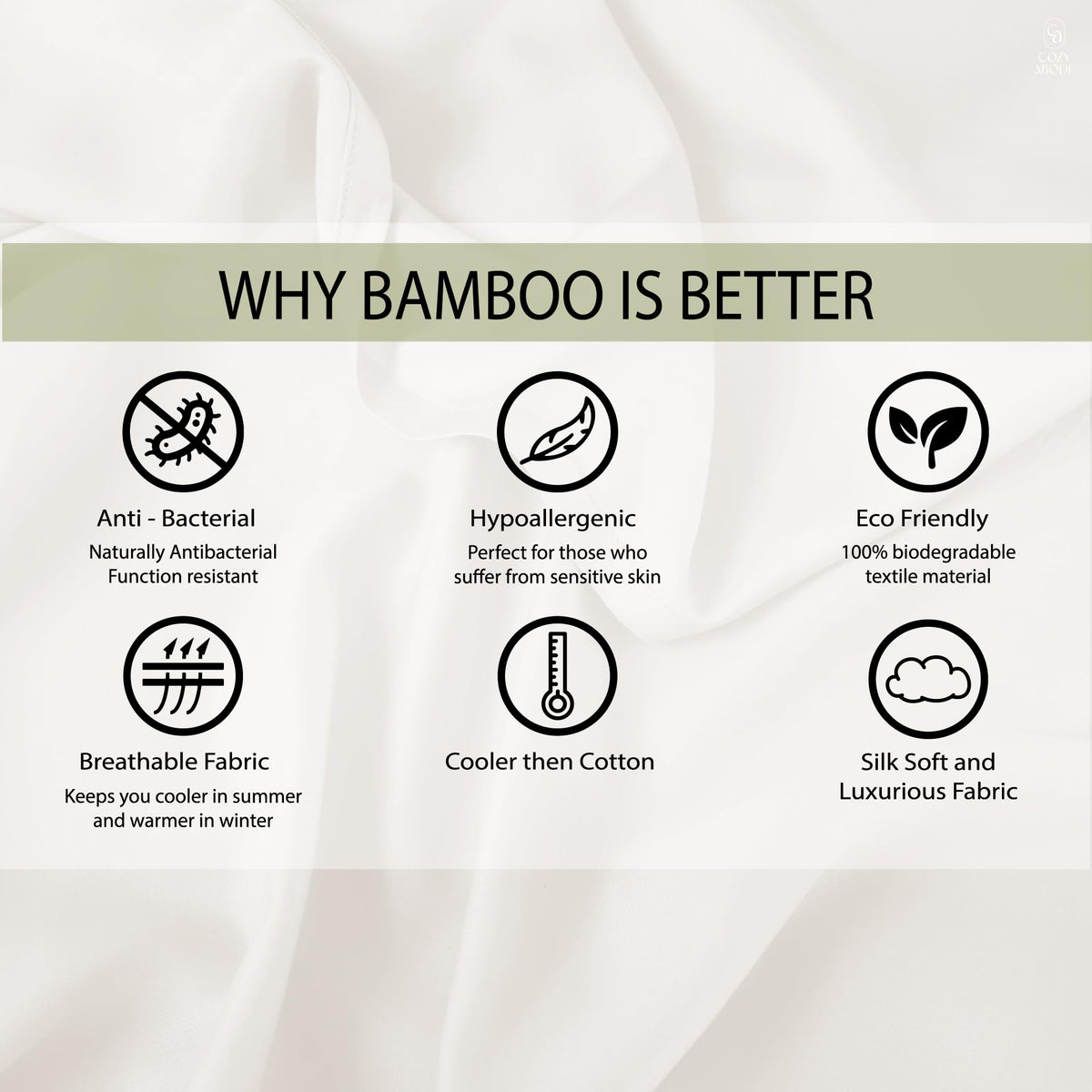 100% Bamboo King Size Bedsheet 275x275 cm with 2 Oxford Pillowcases | 250 TC Ultra Soft, Cooling & Breathable | Plain Solid Luxury Double Bed Sheet (Silver, Pillow Cover Pack of 2)
