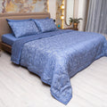 600 TC Jacquard Luxury Bedding Set with Quilted Comforter, Bedsheet & 4 Pillow Covers | Ultra Soft, Breathable, All-Season | Hotel Style Bedding-FP