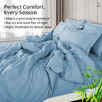 100% Bamboo King Size Bedsheet 275x275 cm with 2 Oxford Pillowcases | 250 TC Ultra Soft, Cooling & Breathable | Plain Solid Luxury Double Bed Sheet (Silver, Pillow Cover Pack of 2)