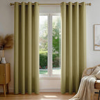 Linen Solid Curtain Set with Steel Eyelet Ring Top Light Filtering Linen Textured Semi-Sheer | 5 Feet | for Living Room, Bedroom & Balcony |150cm x 115cm (Aubergine, 5FT-Window)