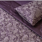 Luxury 600TC Jacquard Cotton Rich 3Pcs Comforter Set & Pillow Covers, Ultra Soft Fluffy & Lightweight AC Quilted Blanket Set for All Season